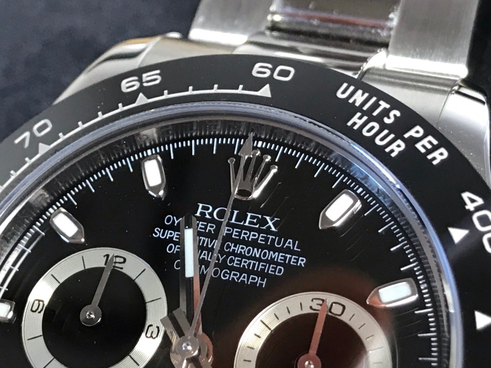 Victoria watch repair Rolex Daytona Close up