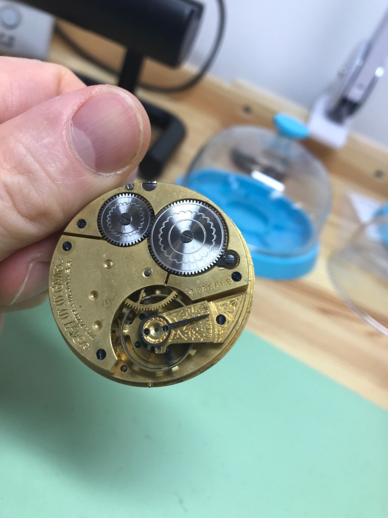 Vancouver watch repair Waltham pocket watch movement