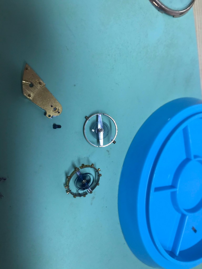 Vancouver watch repair Waltham pocket watch balance and donor hairspirng